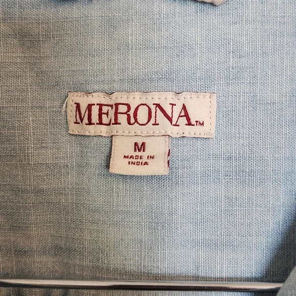 Merona Sky Blue Casual Shirt - Picture 2 of 5